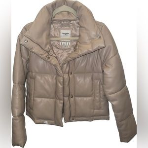 Leather Puffer